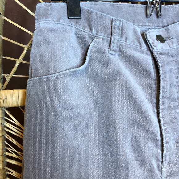 WRANGLER Vintage Corduroy Pants High Rise Mom Mauve Size 30 - Picture 5 of 15